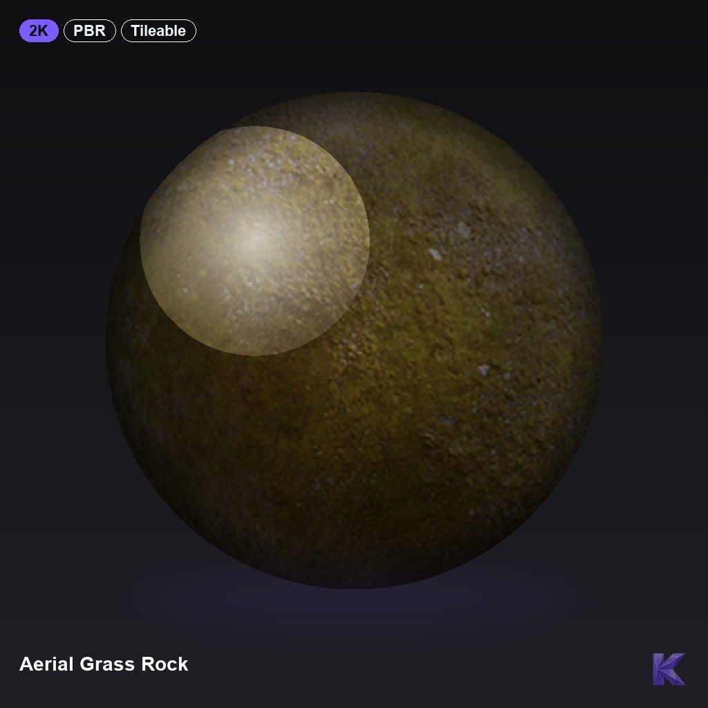 Aerial Grass Rock