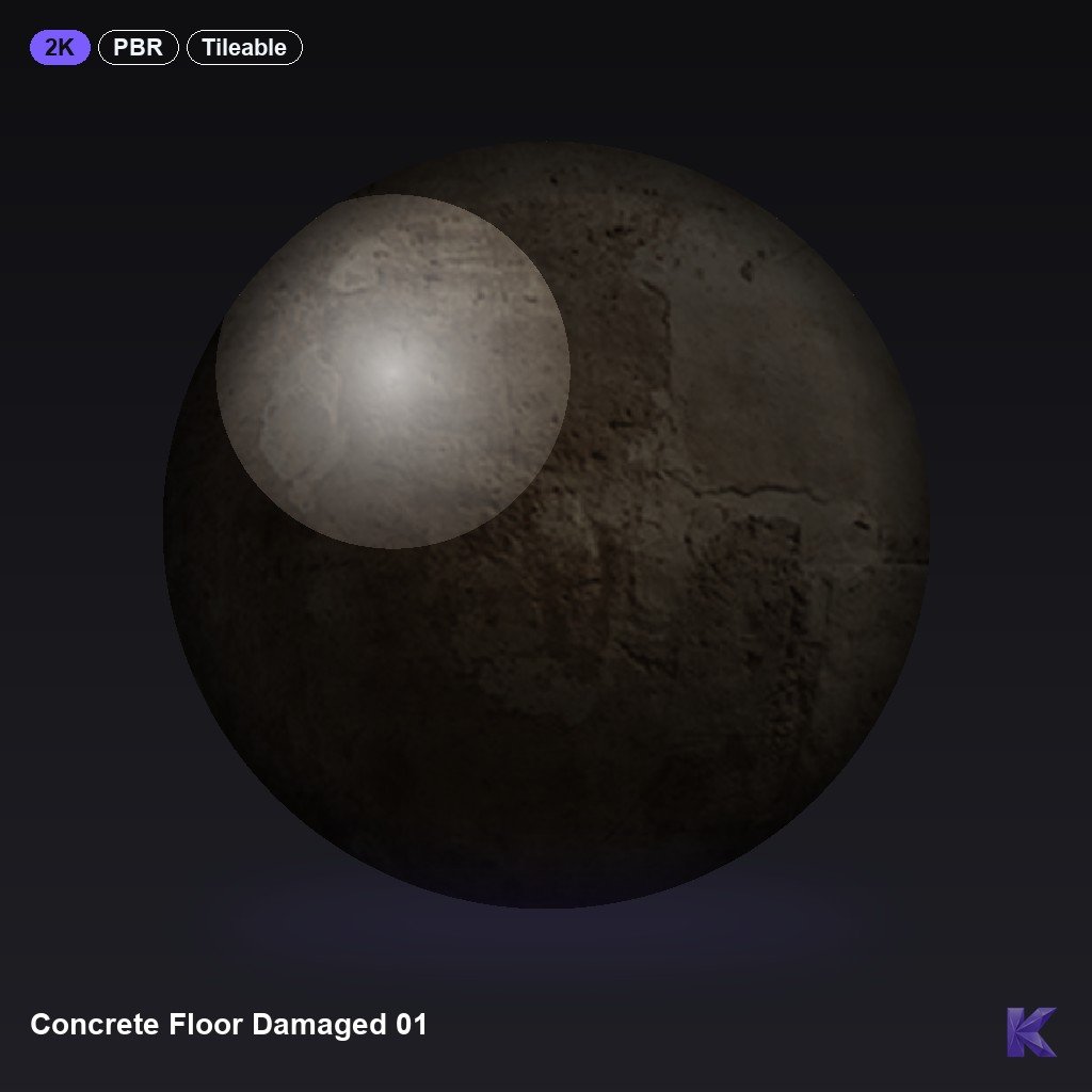 Concrete Floor Damaged 01