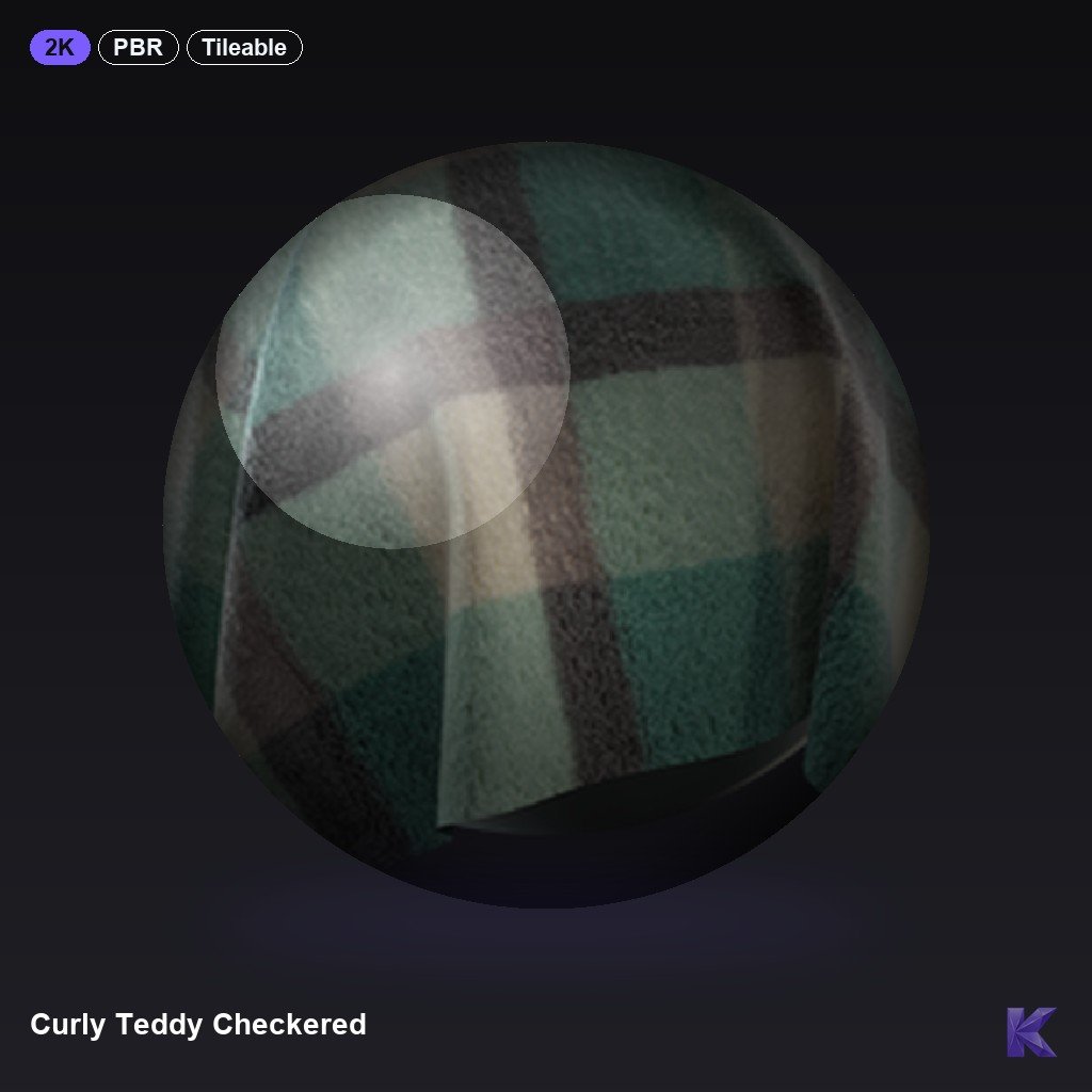 Curly Teddy Checkered