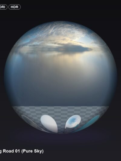 Evening Road 01 (Pure Sky)