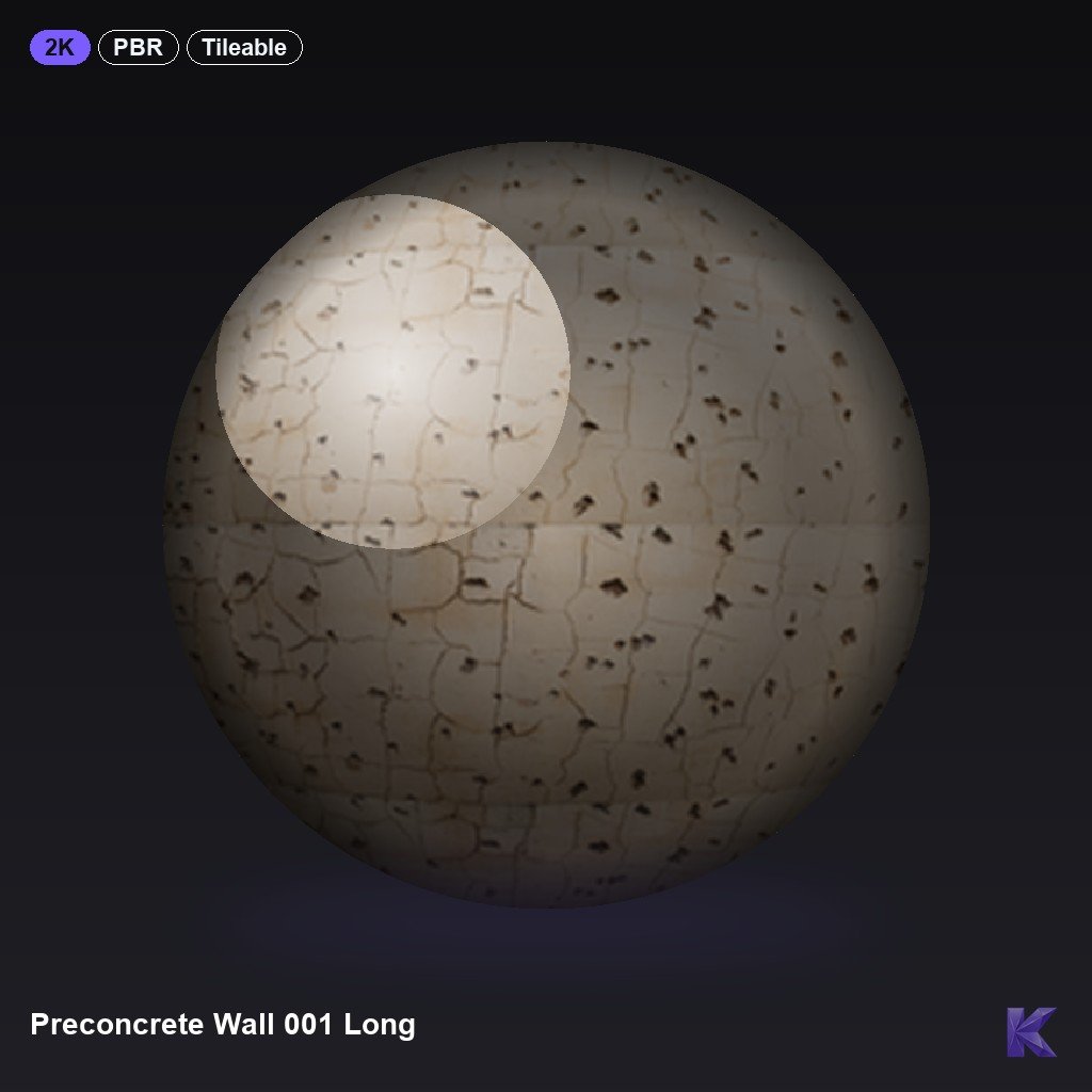 Preconcrete Wall 001 Long