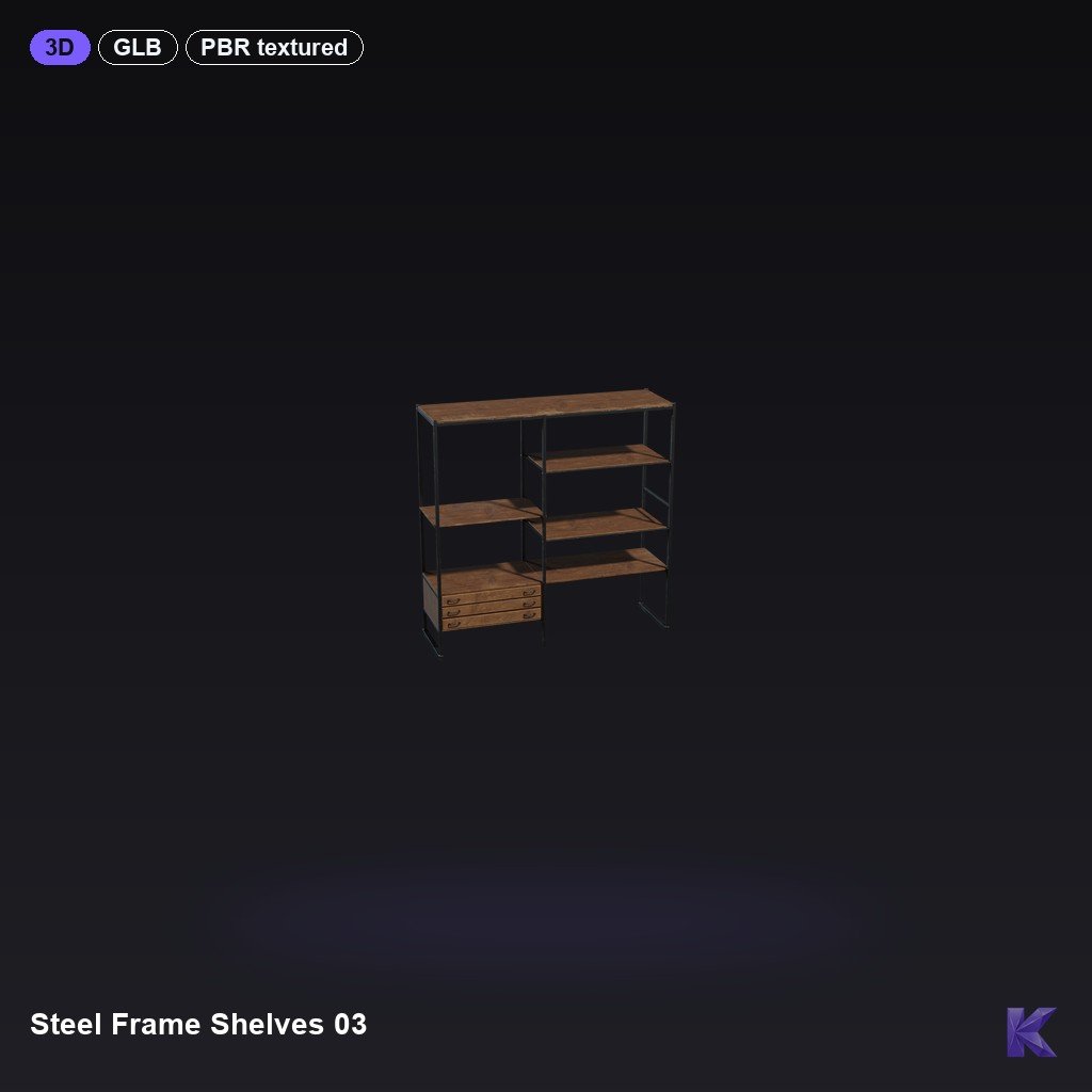 Steel Frame Shelves 03