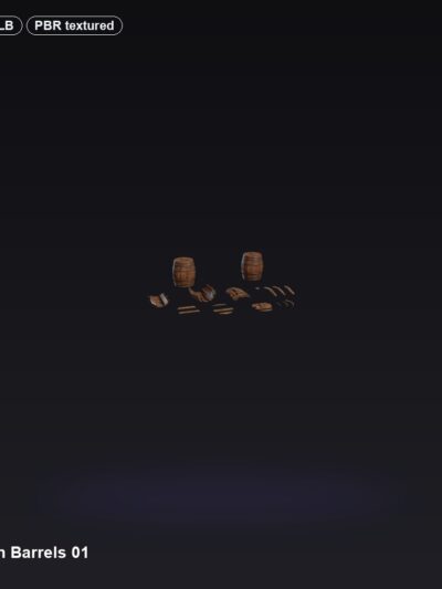Wooden Barrels 01